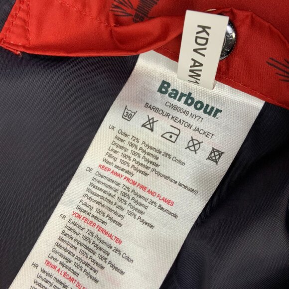 Barbour Kids Keaton Waterproof Breathable Navy Fall/Winter Jacket Sz XL - Picture 15 of 16